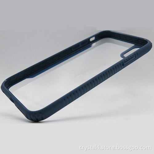 Clear anti sliding  glass case for iPhone X
